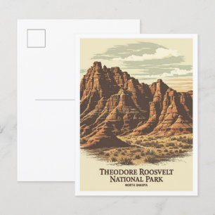 Postal Parque nacional Theodore Roosvelt North Dakota