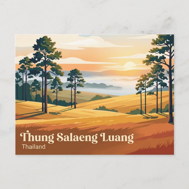 Postal Parque Nacional Thung Salaeng Luang Tailandia (Anverso)