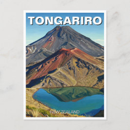 Postal Parque nacional Tongariro Viaje de Nueva Zelanda