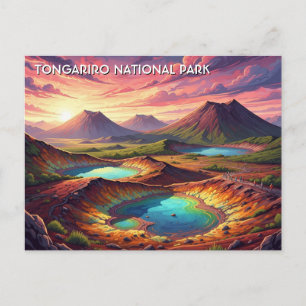Postal Parque Nacional Tongariro Viajes a Nueva Zelanda