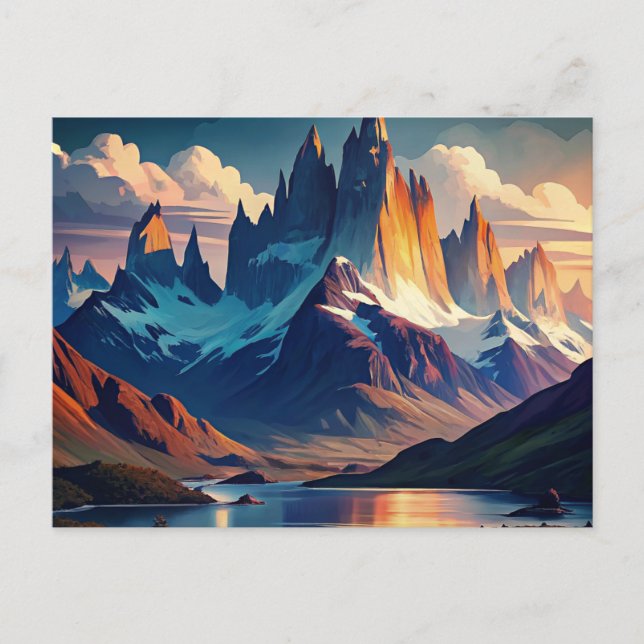 Postal Parque nacional Torres del Paine Chile (Anverso)