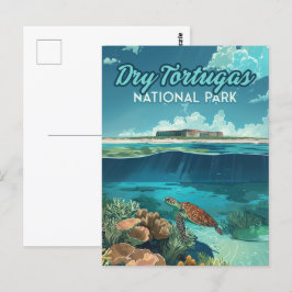 Postal Parque nacional Tortugas secas Tortugas de Florida