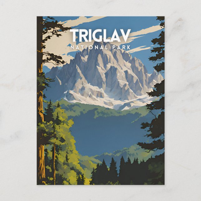 Postal Parque nacional Triglav (Anverso)