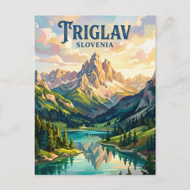 Postal Parque Nacional Triglav Eslovenia (Anverso)