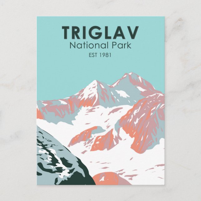 Postal Parque Nacional Triglav Monte Triglav Eslovenia (Anverso)