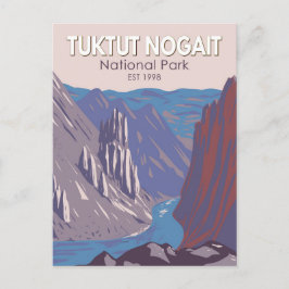 Postal Parque nacional Tuktut Nogait Canadá Viaje Vintage