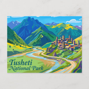 Postal Parque Nacional Tusheti Georgia