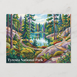 Postal Parque Nacional Tyresta Suecia