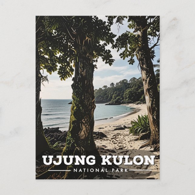 Postal Parque nacional Ujung Kulon (Anverso)
