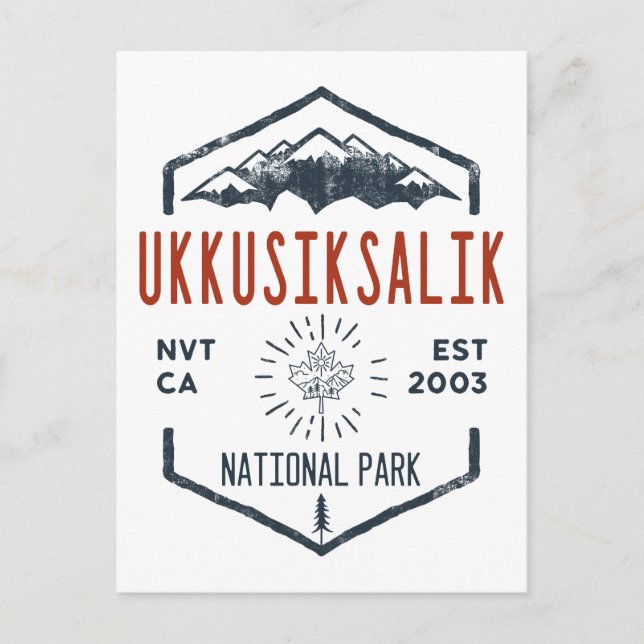Postal Parque nacional Ukkusiksalik (Anverso)