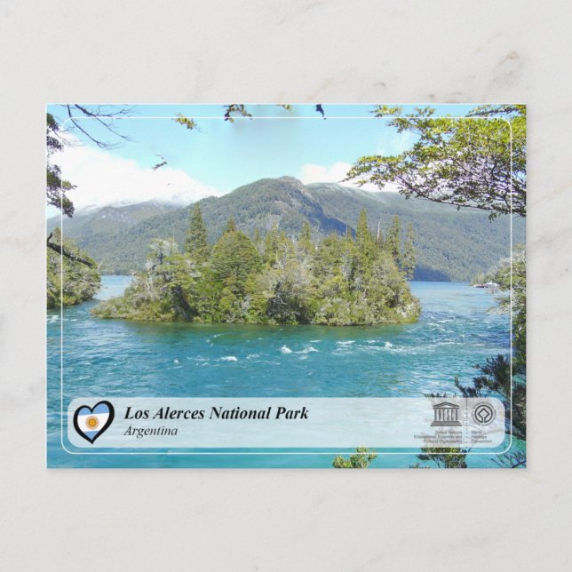 Postal Parque nacional UNESCO - Los Alerces (Anverso)