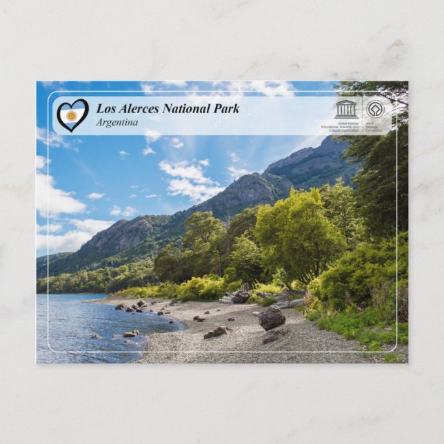 Postal Parque nacional UNESCO - Los Alerces (Anverso)