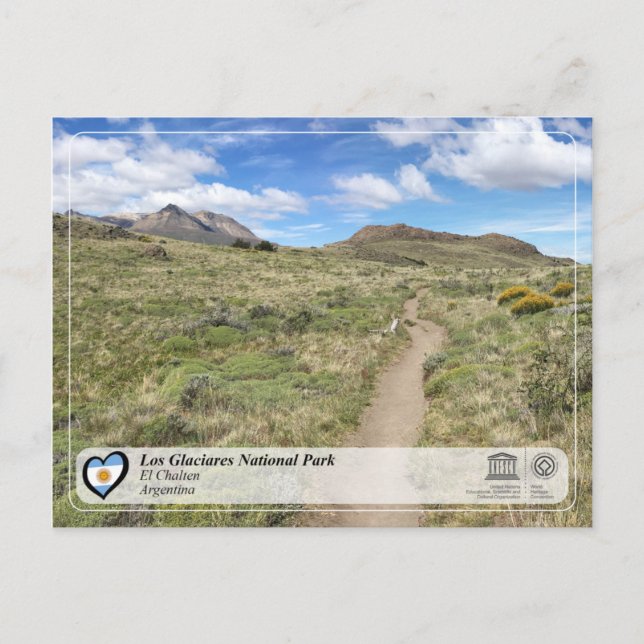 Postal Parque nacional UNESCO - Los Glaciares (Anverso)