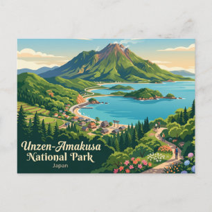 Postal Parque Nacional Unzen-Amakusa Japón