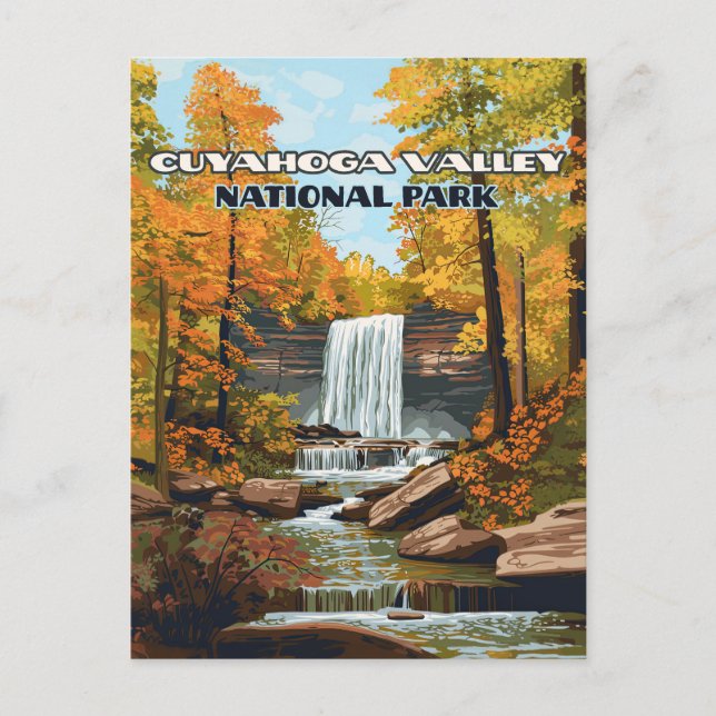 Postal Parque nacional Valle de Cuyahoga Ohio Cleveland (Anverso)