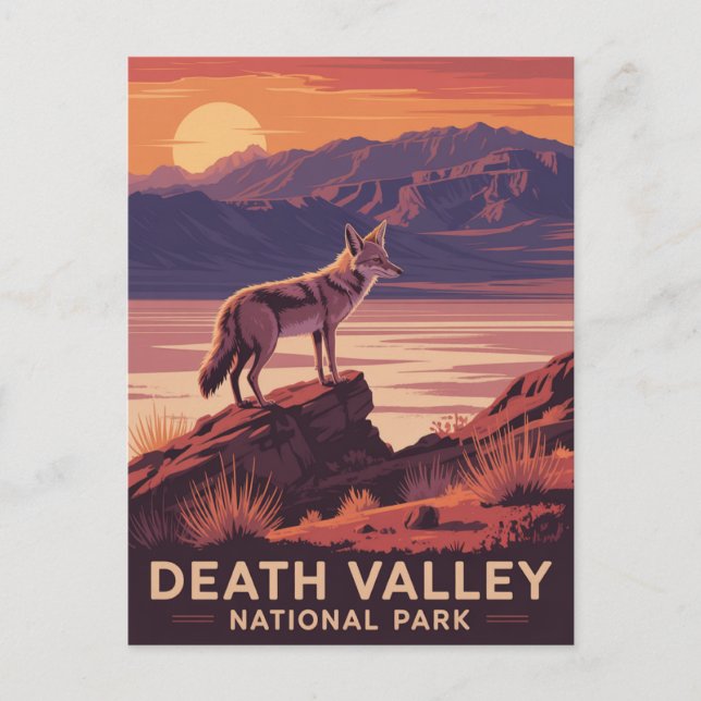Postal Parque nacional Valle de la Muerte (Anverso)