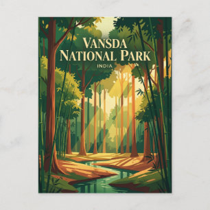 Postal Parque Nacional Vansda India