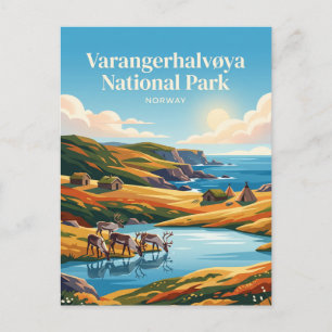 Postal Parque Nacional Varangerhalvøya Noruega