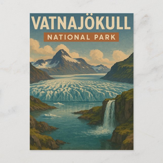 Postal Parque nacional Vatnajokull (Anverso)