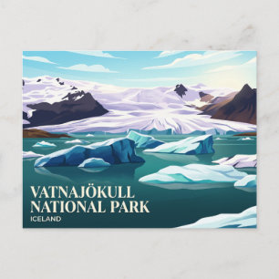 Postal Parque Nacional Vatnajokull Islandia