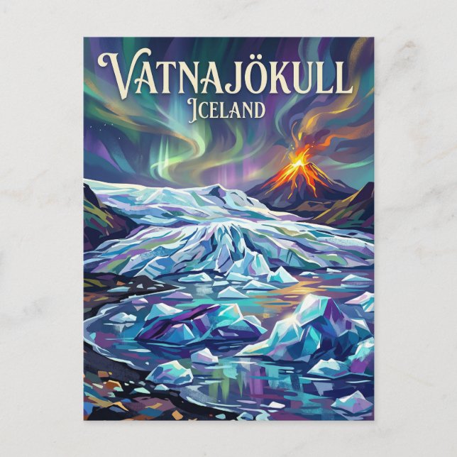 Postal Parque Nacional Vatnajökull Islandia (Anverso)