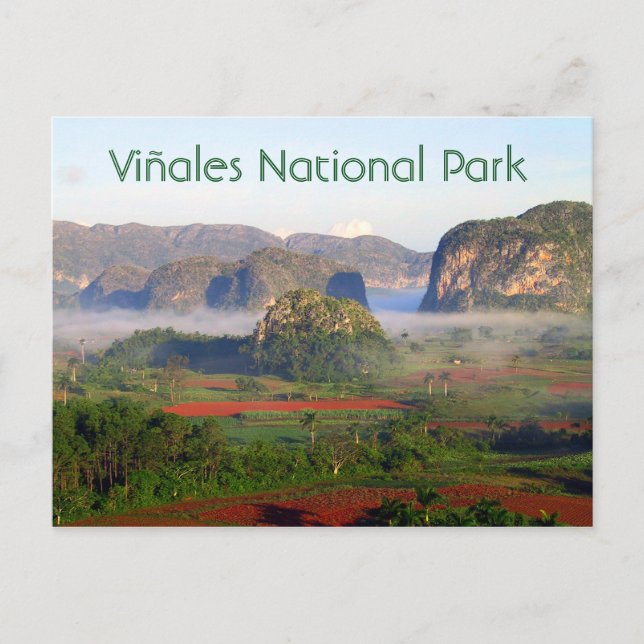 Postal Parque Nacional Viñales, Pinar del Río, Cuba (Anverso)