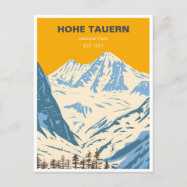 Postal parque nacional vintage hohe tauern austria