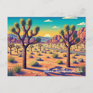 Postal Parque Nacional Vintage Joshua Tree