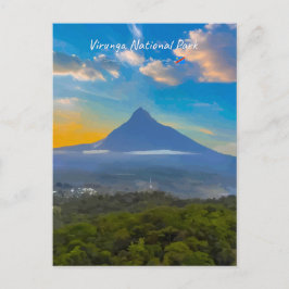 Postal Parque Nacional Virunga, RD Congo - Volcán