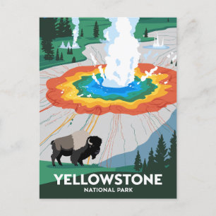 Postal Parque nacional Vivid Yellowstone