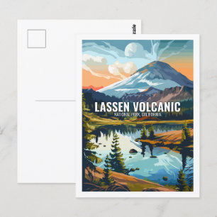 Postal Parque nacional volcánico de Lassen California EE.