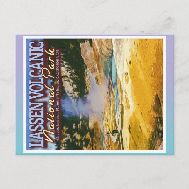 POSTAL PARQUE NACIONAL VOLCÁNICO LASSEN - CALIFORNIA EE.U (Anverso)