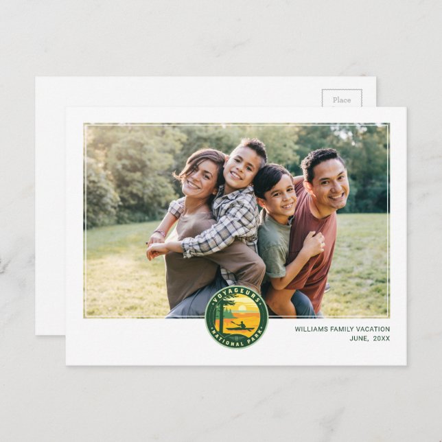 Postal Parque nacional Voyageurs (Anverso / Reverso)