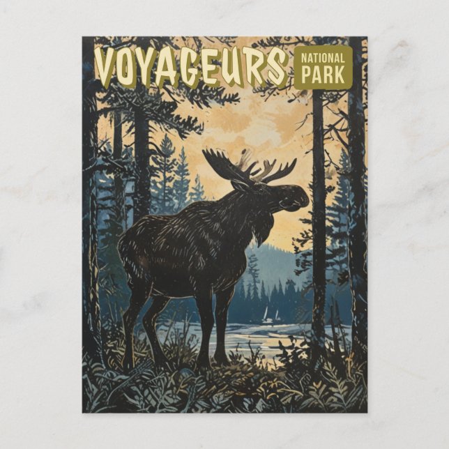 Postal Parque nacional Voyageurs (Anverso)