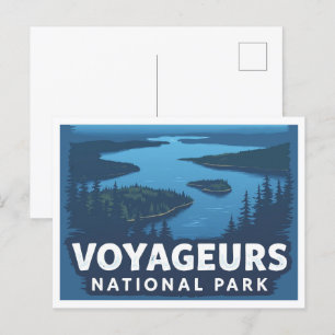 Postal Parque nacional Voyageurs Minnesota EE.UU. Viajes