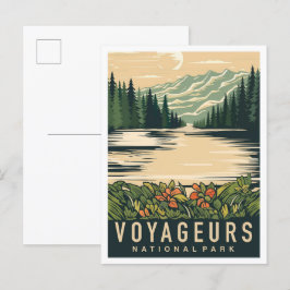 Postal Parque nacional Voyageurs Minnesota EE.UU. Viajes