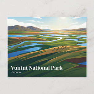 Postal Parque Nacional Vuntut Canadá