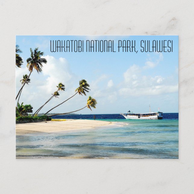 Postal Parque nacional Wakatobi, Sulawesi (Anverso)