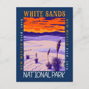 Postal Parque Nacional White Sands Vintage Angustiado