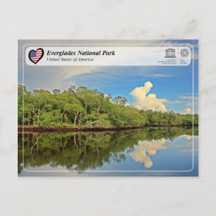 Postal Parque nacional WHS de la UNESCO - Everglades