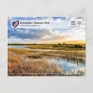Postal Parque nacional WHS de la UNESCO - Everglades