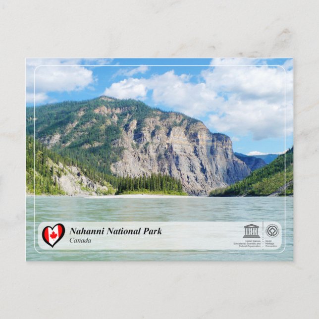 Postal Parque nacional WHS de la UNESCO - Nahanni (Anverso)