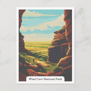 Postal Parque Nacional Wind Cave, Dakota del Sur EE. UU.