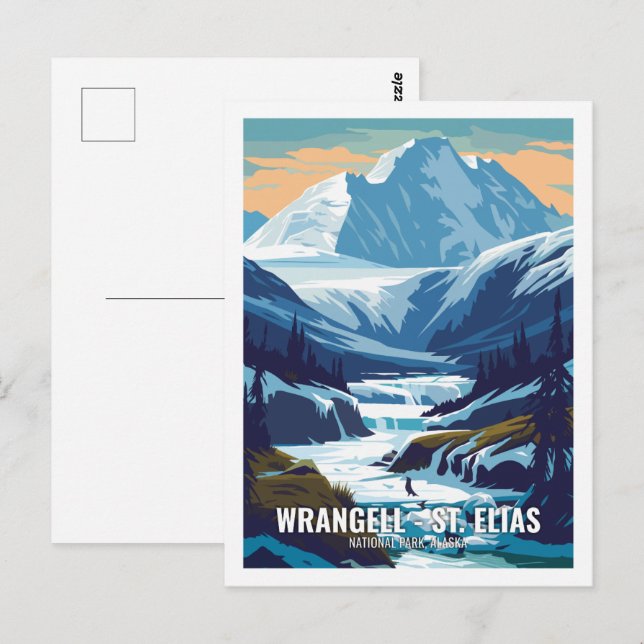 Postal Parque nacional Wrangell St Elias Alaska USA (Anverso / Reverso)