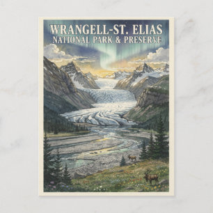 Postal Parque Nacional Wrangell–St. Elias Vintage