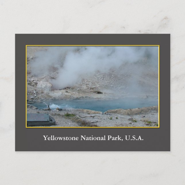Postal Parque nacional Yellowstone (Anverso)