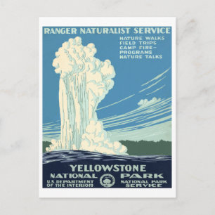 Postal Parque nacional Yellowstone