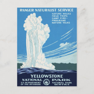 Postal Parque nacional Yellowstone