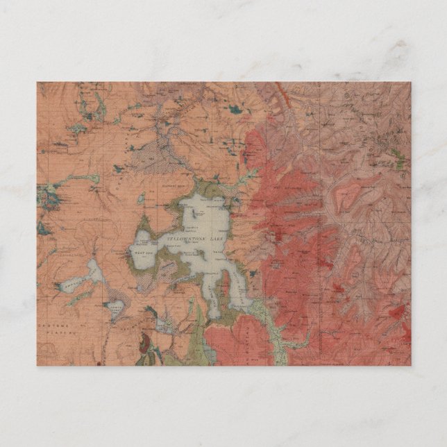 Postal Parque nacional Yellowstone (Anverso)