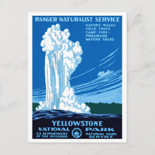 Postal Parque nacional Yellowstone